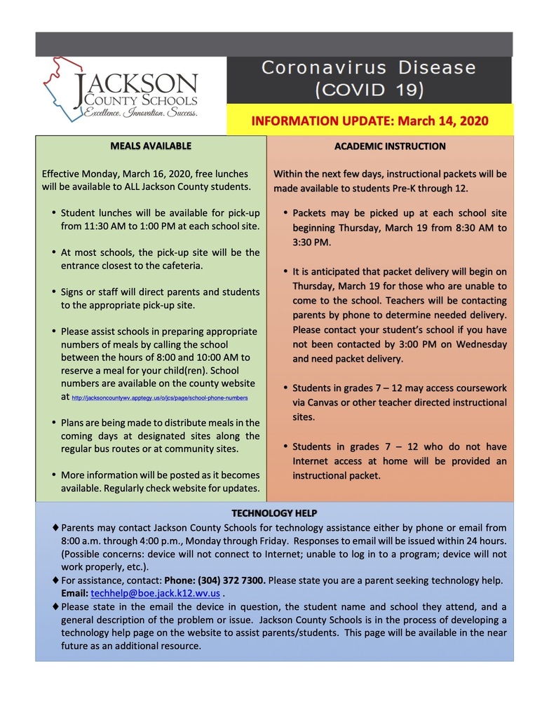 IMPORTANT - Coronavirus UPDATE 3-15-20