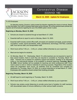IMPORTANT - JCS STAFF Update 3-15-20 (6:10 pm)