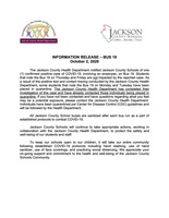 INFORMATION RELEASE – BUS 19