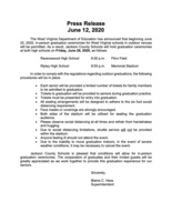 Press Release - Graduation 2020