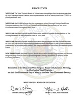 WVBE Resolution - 2020 Graduating Seniors