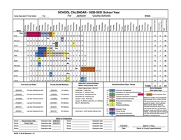 REVISED SCHOOL CALENDAR APPROVED (July 23,2020)