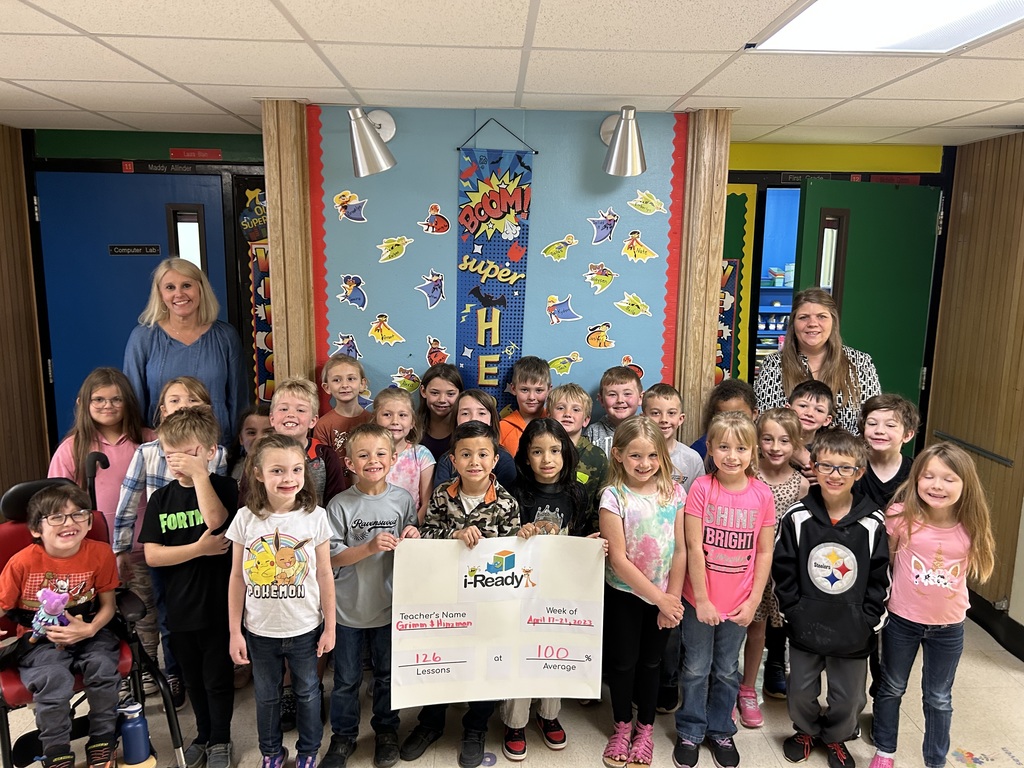 Mrs. Hinzman and Mrs. Grimm's classrooms.